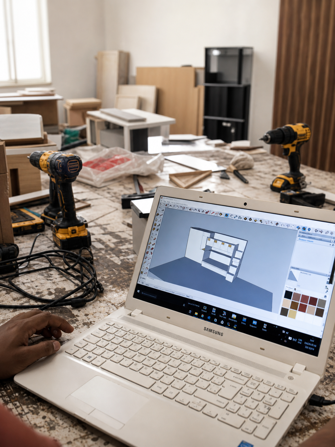 Visualização de projeto 3D personalizado